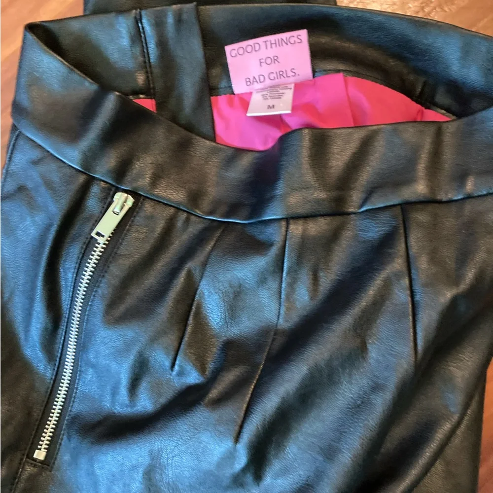 Vixen by Micheline Pitt Faux Leather Pants - Picture 2 of 3